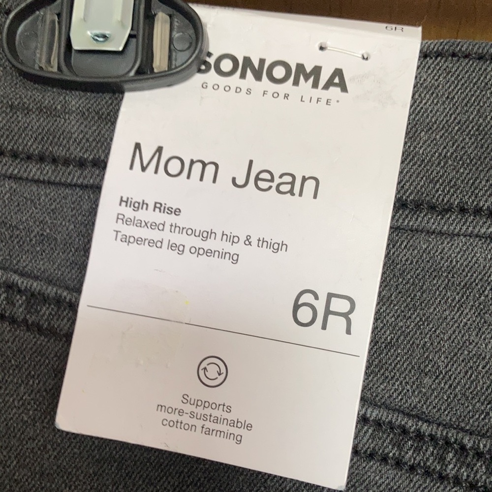 Sonoma mom jean ultra high rise retro jean with stretch size 6 - Picture 4 of 14